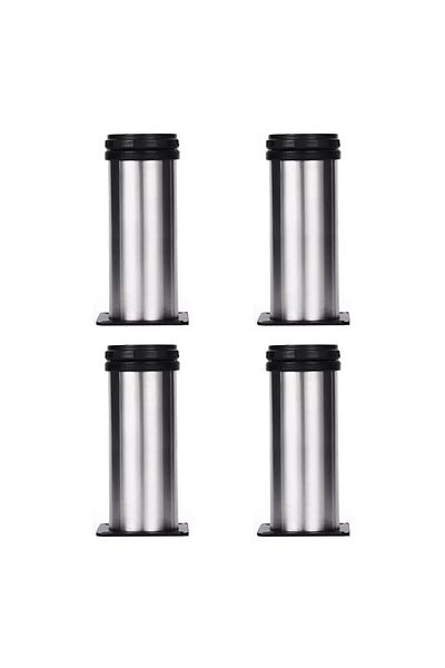 flores Stainless steel bed leg, Ø 42 mm x 15 cm, 4 pcs / set