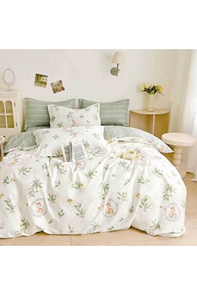 Patul Lenjerie Bumbac Finet, Pucioasa, Pat Dublu, 2 Persoane, 6 Piese