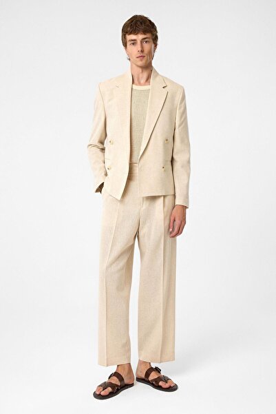 Antioch Taş Yüksek Bel Pileli Relax Fit Erkek Pantolon