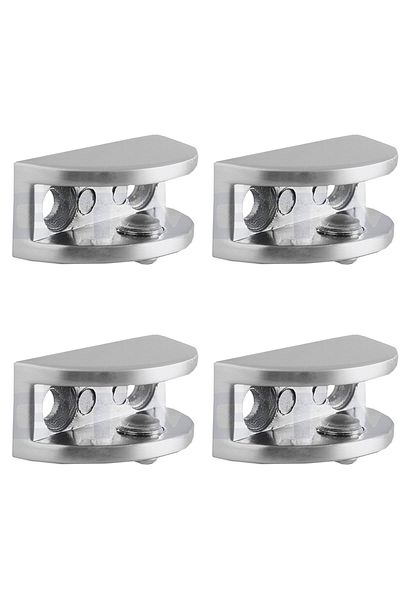 flores Oval support, for glass shelf, chrome, 40 mm, 4 pcs / set