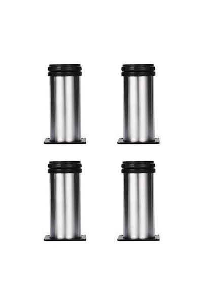flores Stainless steel bed leg, Ø 51 mm x 10 cm, 4 pcs / set