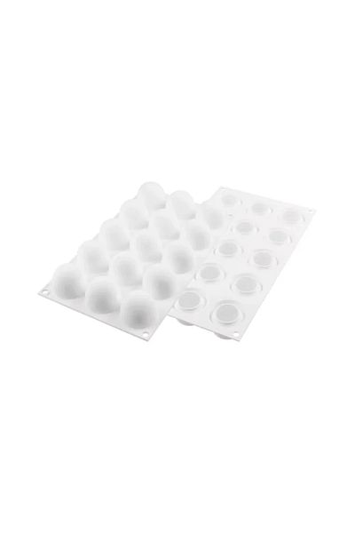 silikomart Silicone mold for single-serving truffles, Truffles 40, 15 cavities, Ø42 × 36mm