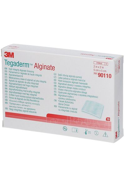3M Tegaderm™ Alginate Dressing is a highly absorbent dressing used for wounds that secrete moderate to heavy fluids.