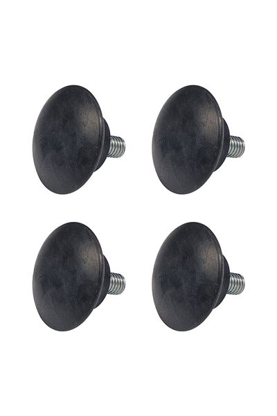 flores Furniture leg Ø 36 mm, thread M6 x 12 mm, black, 4 pcs / set