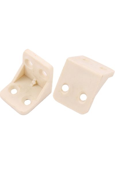 flores Plastic corner for countertop support, white, 26 x 26 x 26 mm, 4 pcs / set