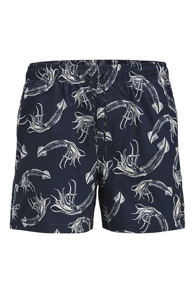 Jack & Jones Jpstmauı Seashell Patterned Swim Shorts