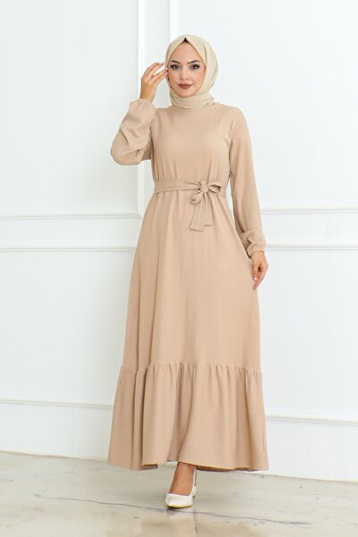 ORCHID Bürümcük kemerli elbise