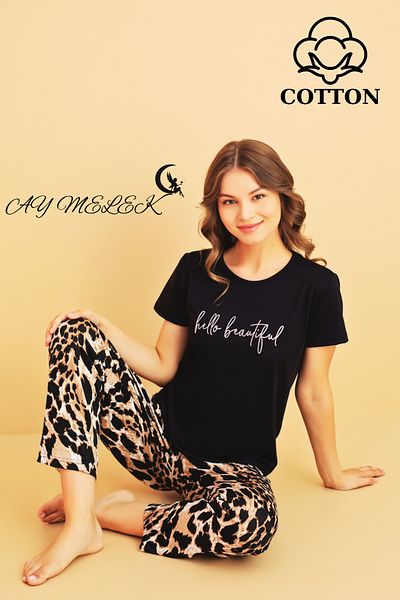AYMELEK Women's pajama set cotton luxury pajama set