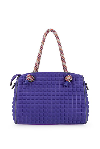 Bilik Deri Scuba Purple Women's Handbag Speedy-M