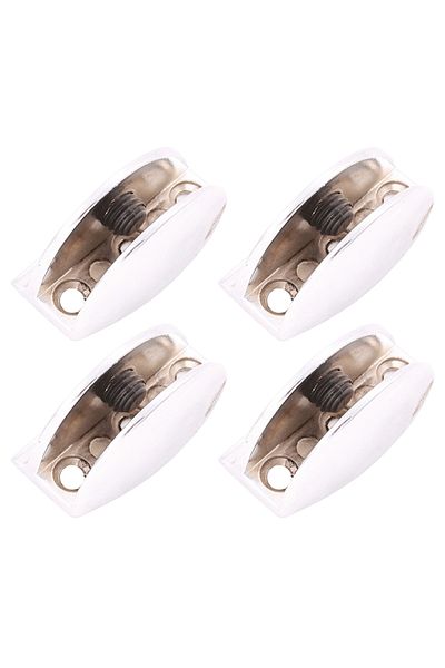 flores Glass shelf support, chrome, 50 mm, 4 pcs / set