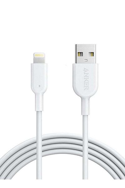Anker كابل Powerline II Lightning (6 أقدام)، ربما يكون الكابل الأكثر متانة في العالم، حاصل على شهادة MFi لـ