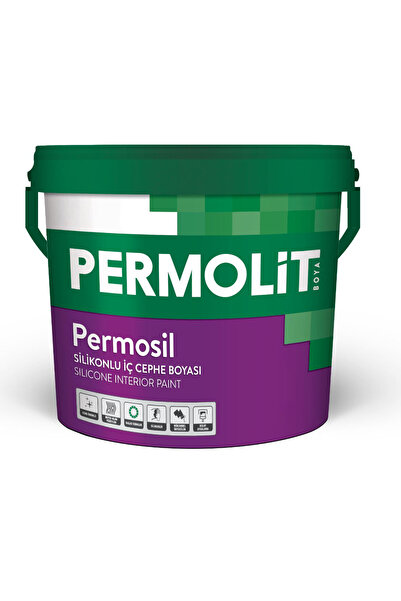 Permolit Silikonlu Silinebilir Su Bazlı Iç Cephe Duvar Boyası