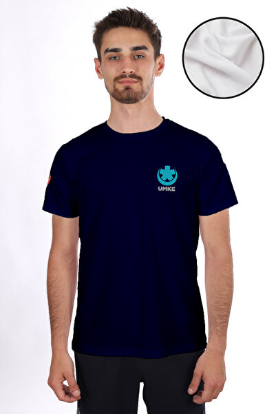 Pratik Medikal Синій UMKE Dry Touch велосипедний комір футболка унісекс