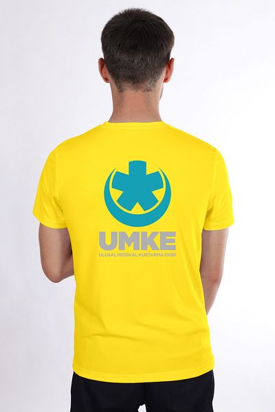 Pratik Medikal Yellow Umke Dry Touch Crew Neck T-Shirt Unisex