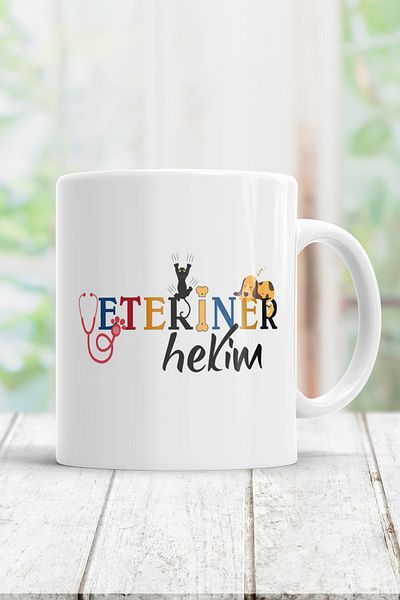 ÇELİKLER HEDİYE Veterinarian Printed Mug