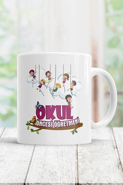 ÇELİKLER HEDİYE Preschool Teacher Printed Mug