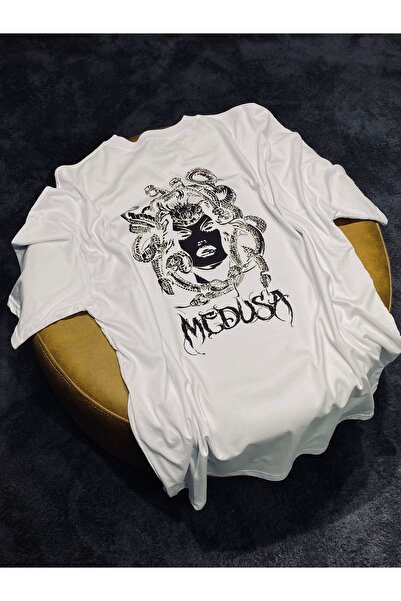 Spark Collection Medusa 100% βαμβακερό μπλουζάκι με λαιμόκοψη Relax Fit