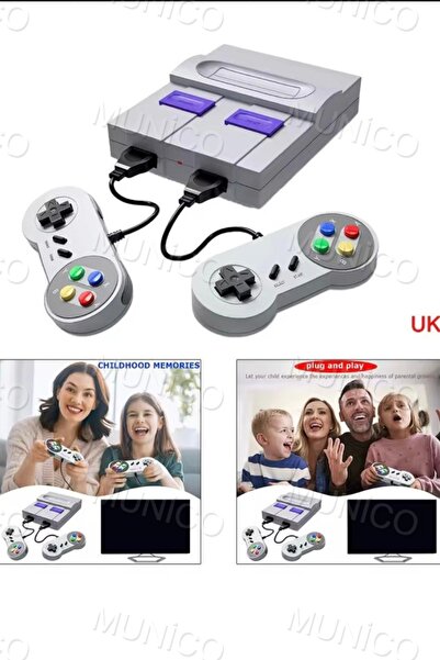 Munico 80LER 90LAR Klasik Game Tv Bağlanabilir 620 Oyunlu Nostanji Hediyelik Doğum Günü Joystick Ateri