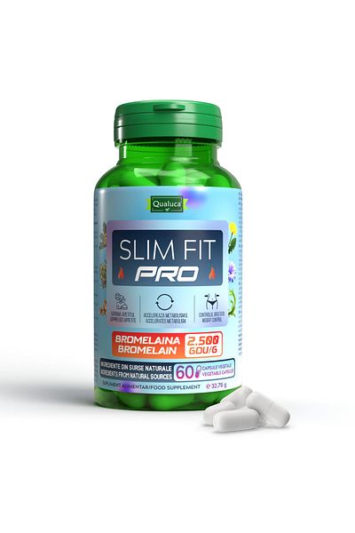Qualuca 30-day weight loss complex – Slim Fit PRO with Bromelain 2500GDU/g | 60 capsules