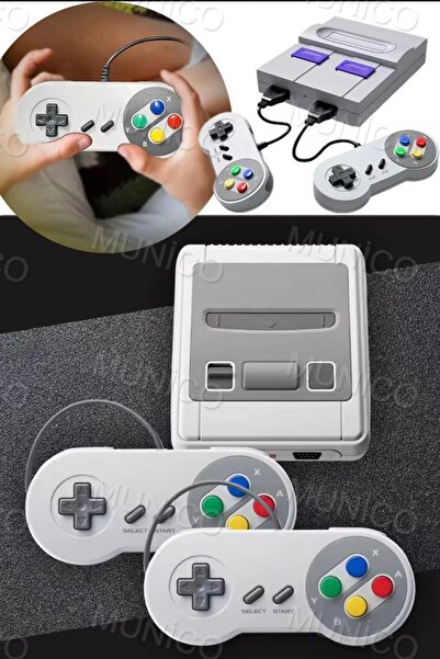 Munico 80LER 90LAR Klasik Game Tv Bağlanabilir 620 Oyunlu Nostanji Hediyelik Doğum Günü Joystick Ateri
