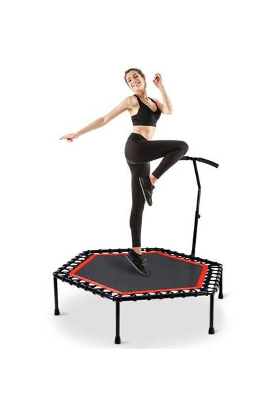 N2Y ترامبولين صغير صامت مقاس 45 بوصة بمقبض قابل للتعديل