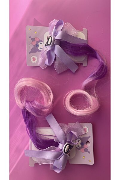 Hayat Loves Your Hair Kuromi Otomatik Çıtçıtlı Kız Çocuk Tokası adet