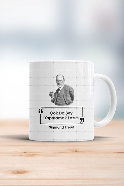 ÇELİKLER HEDİYE We Don'T Need to Do Too Much Sigmunt Freud Printed Mug