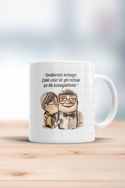 ÇELİKLER HEDİYE Look up Don'T Look down Your Loved Ones Printed Mug