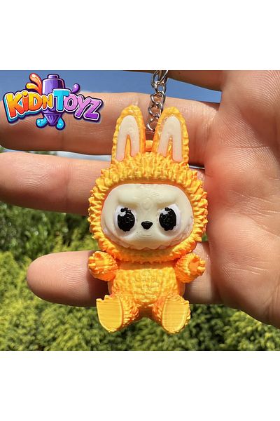 kidntoyz Labubu 3D Keychain Charm – Cute Mini Figure 5.5cm (Random Colors)