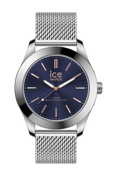 Ice Watch ICE steel Silver Dark Blue Milanaise Medium