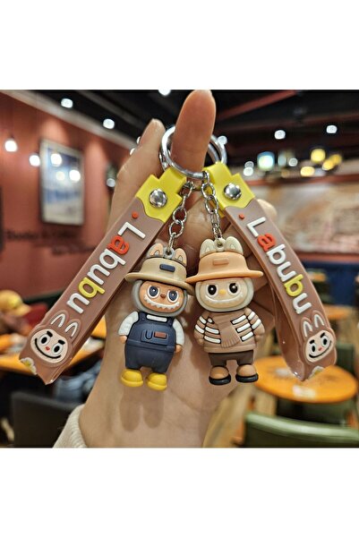 victiny Labubu Mini Keychain Silicone Material Labubu Doll Pendant