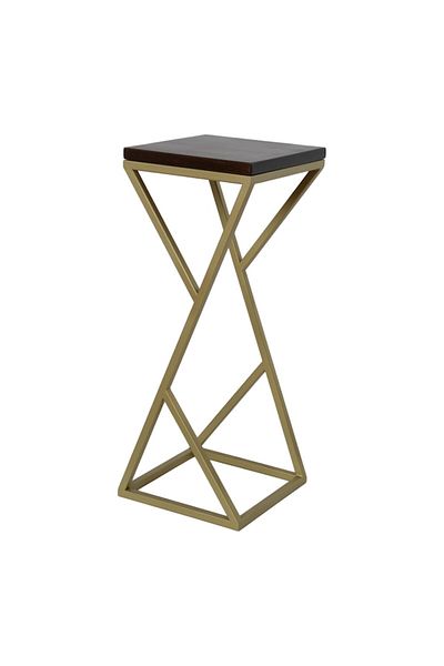 fromro Decorative Stand ELISA, height 82 cm, width 25 cm, with linden wood shelf