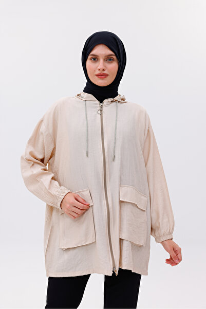 Quen Women's Oversize Zipper Cap