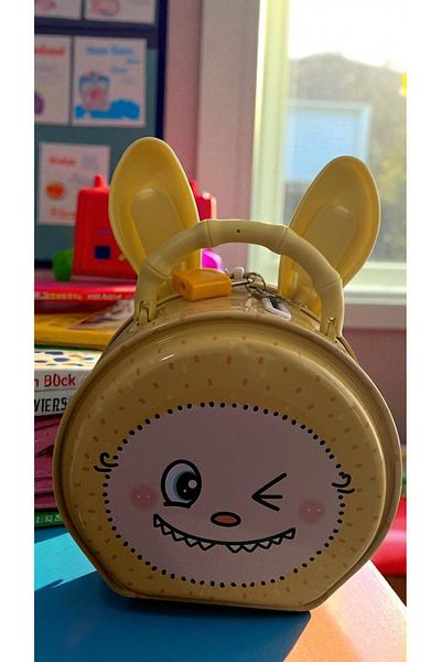 MİLAYS LİFE HOME COLLECTİON Cute Metal Lobubu Piggy Bank with Lock Protection