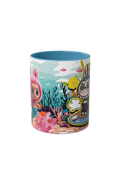DUBLEMETRE Cute Characters Printed Mug