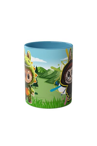 DUBLEMETRE Cute Characters Printed Mug