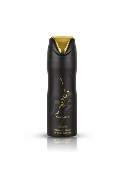 lattafa MAAHIR BLACK EDITION, deodorant body spray, men, 200 ml