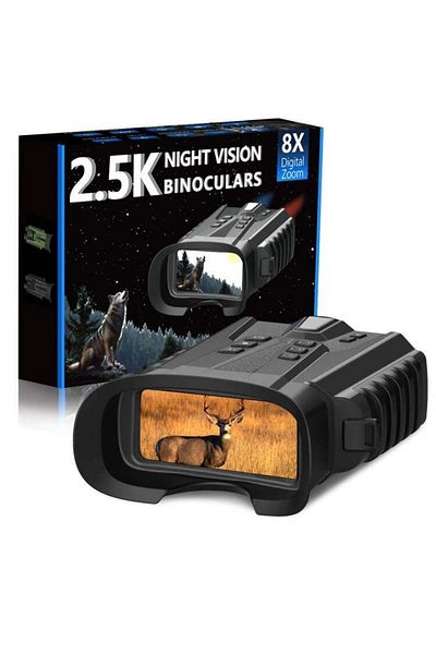CLC SmartGear Binoclu Digital CLC SmartGear, Night Vision Color, 15MP, 2.5K, Zoom 4X+8X, IR, 5200mAh, USB-C, SD