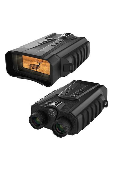 CLC SmartGear Binoclu Digital CLC SmartGear, Night Vision Color, 15MP, 2.5K, Zoom 4X+8X, IR, 5200mAh, USB-C, SD