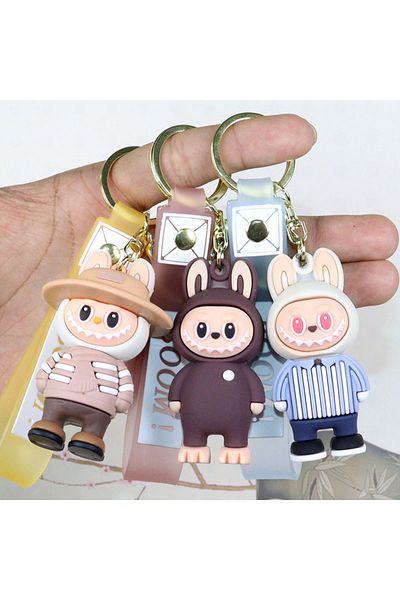 victiny Cartoon Anime Character Labubu Keychain