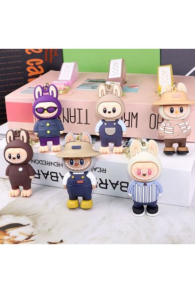 victiny Cartoon Anime Character Labubu Keychain