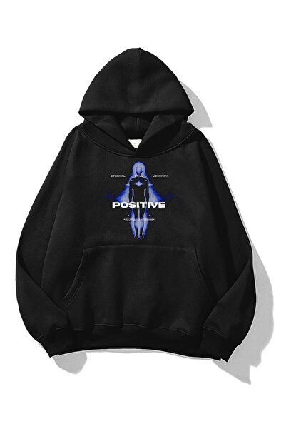 Tarzsokak Unisex Θετικό Φούτερ Μαύρο