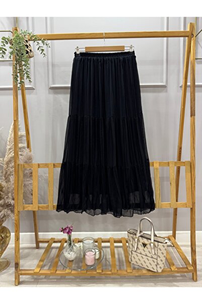 Genel Markalar SİYAH ŞİFON ETEK , TESETTÜR ETEK ,UZUN ETEK
