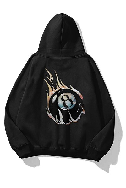 Tarzsokak Hanorac unisex 8ball Fire Hanorac negru