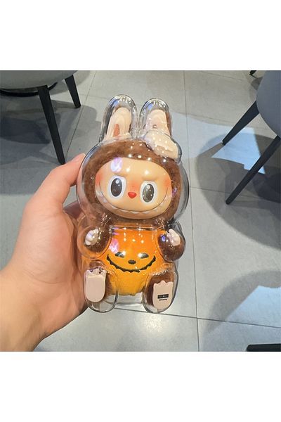 Pop Mart Kawaii Anime Labubu Transparent Protect Case Plush Toy