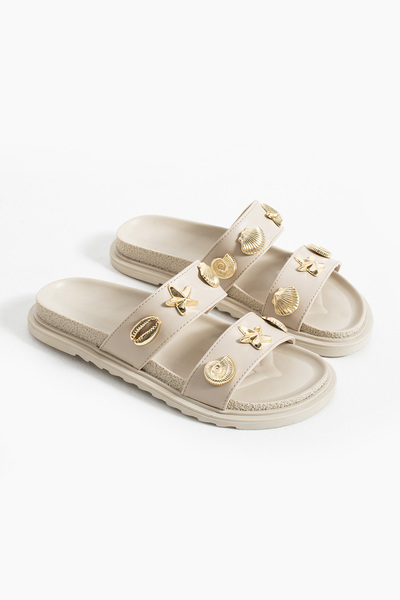 Yula Fashion Shoes Γυναικείες άνετες παντόφλες σόλας Jota Deniz Yıldızı με δι...