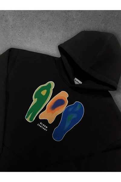 Kalic Studio Cupla Unisex Thermal Sweatshirt Black