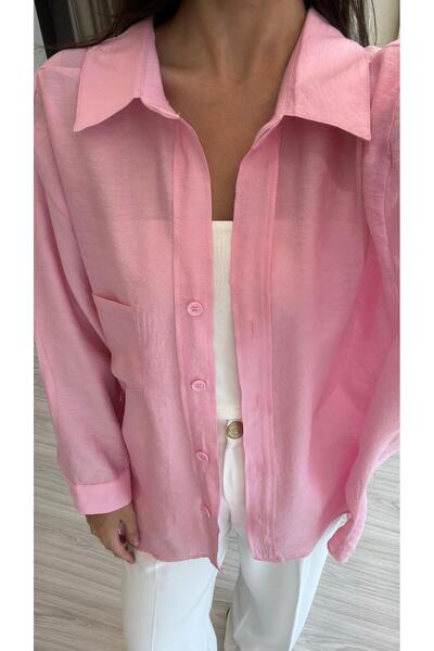 LUUNA STORE قميص كبير الحجم بأكتاف منخفضة