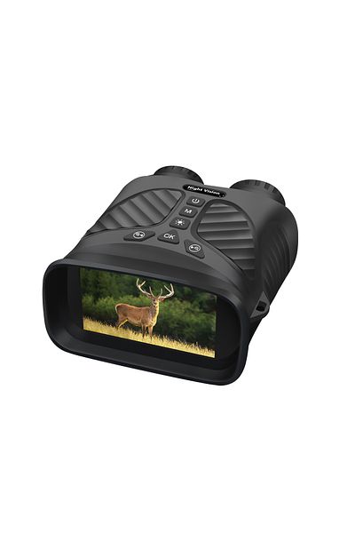 CLC SmartGear CLC SmartGear 2.5K UHD digital binoculars, 40MP, 10X+8X Zoom, IR 300m, 2500mAh, 32GB, IPS 3", Black