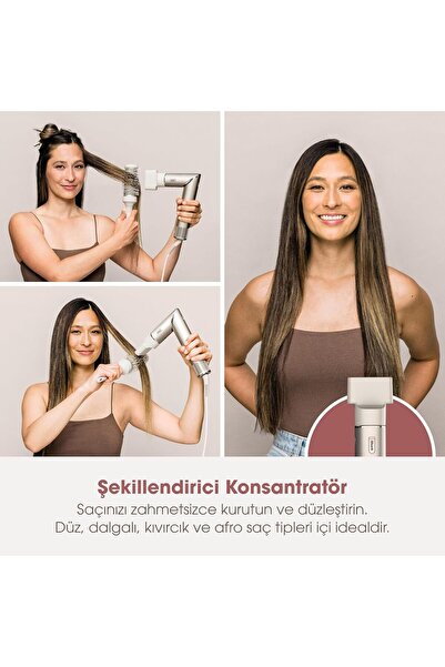 Shark Flexstyle Saç Şekillendirme Sistemi, 5i1 Arada, 1400 watt,5 Başlıklı,Taşıma Çantası Hediyeli